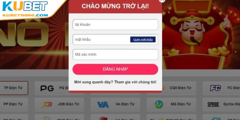Việc đăng nhập Kubet88 rất đơn giản chỉ với 4 bước cơ bản